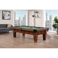 Lit en ardoise en bois massif Vintage classique Table de billard rustique de luxe personnalisée 8ft 9ft Table de billard sculptée sur pieds de style antique