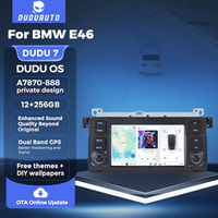 Reproductor Multimedia para Auto DUDUAUTO de 7 Pulgadas con CarPlay Inalámbrico y Android Auto para BMW E46 M3 318 320 325 330 335, Radio FM, DSP, 4G