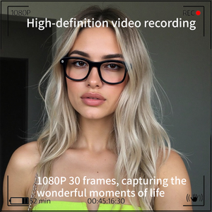 Gafas Inteligentes AIMB-G1 2026 con <span class=keywords><strong>Traductor</strong></span> IA, Anti-Luz Azul, Gafas de Sol Inteligentes con Bluetooth, Cámara de 8MP y Video, Set de Regalo, Gafas VR - Product Image 6