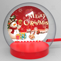 Globe à neige gonflable grandeur nature, cabine photo, sphère transparente en PVC, toile de fond pour Halloween et Noël, décoration de fête