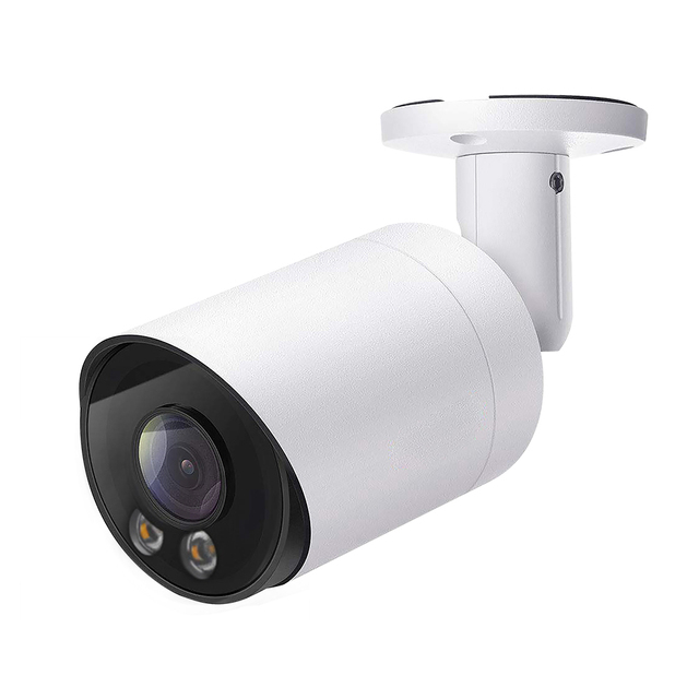 4MP YCX Wide Angle IP67 POE CCTV Bullet Metal Housing NVR Compatible H.265 Audio Colorful Dual Light VCA AI IP Camera
