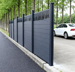 Clôture en WPC personnalisée, résistante à l'eau, antidérapante, repousse les insectes et les <span class=keywords><strong>fourmis</strong></span>, verte, durable, sans entretien, <span class=keywords><strong>pour</strong></span> la terrasse et l'intimité - Product Image 5