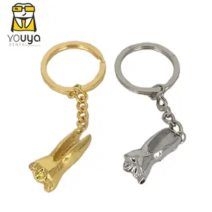 Wholesale Metal Tooth Shape Keychain Dental Health Souvenir Keychain