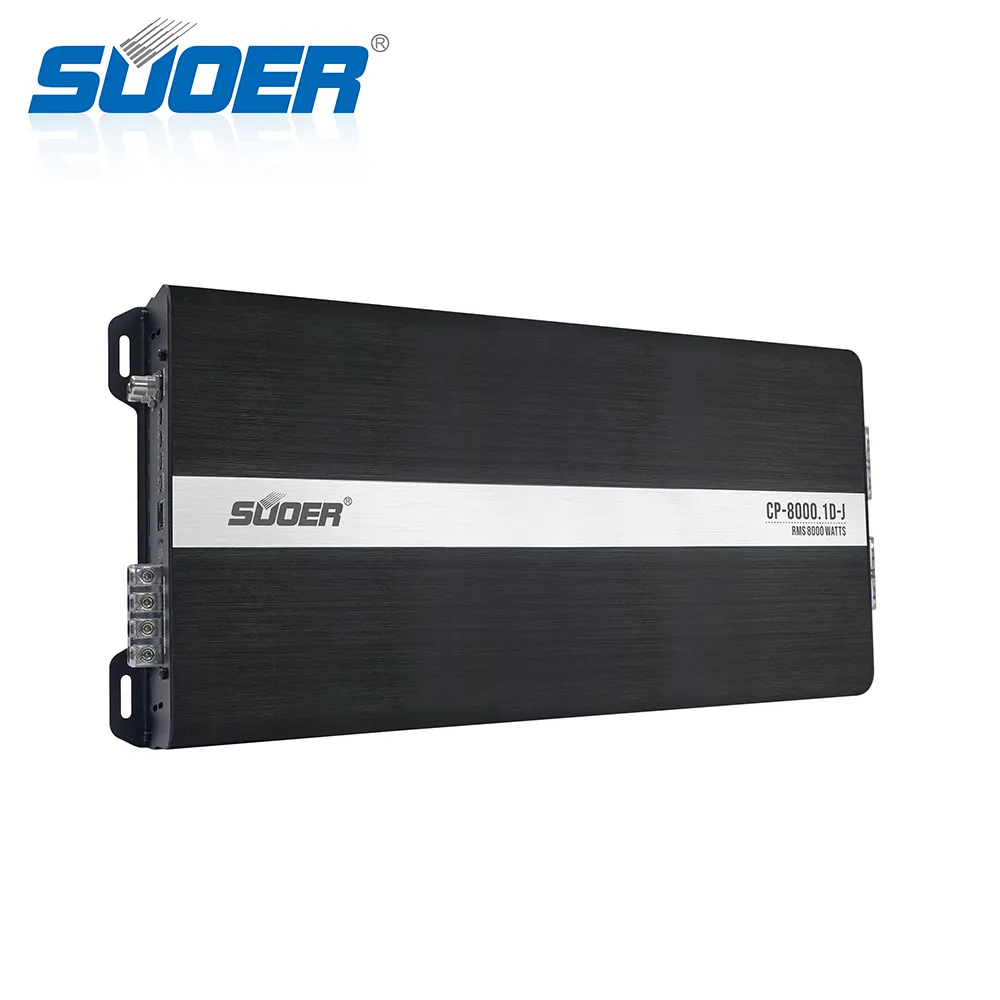 مجموعة كاملة من Suoer مع قوة: w أمبير جودة صوت جيدة فائقة عالية الطاقة مكبر صوت أحادي الكتلة للسيارة 1 قناة فئة d سيارة