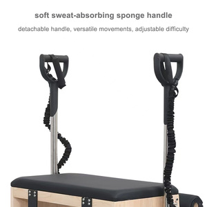 NQ SPORTS Équipement de fitness pour studio Pilates, Chaise Reformer en bois de chêne et d'érable durable – Chaise Wunda réglable pour la gym et le <span class=keywords><strong>yoga</strong></span> - Product Image 6