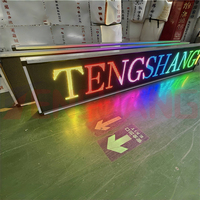 Papan Pesan LED Bergulir yang Dapat Diprogram via WiFi USB Menyimpan Teks Berwarna Penuh, Gambar, Tampilan Animasi, Penggunaan Luar Ruangan/Dalam Ruangan, Kualitas Tinggi