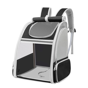 Sac à dos de grande capacité léger et respirant pliable pour cage à chat Sac de voyage à la mode pour animaux de compagnie résistant à la lumière pour chiens Bouton en nylon - Product Image 2