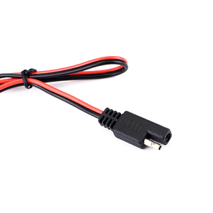 Connecteur SAE <span class=keywords><strong>2</strong></span> broches personnalisé en usine vers prise allume-cigare mâle pour voiture, câble de connexion en cuivre pur - Product Image 4