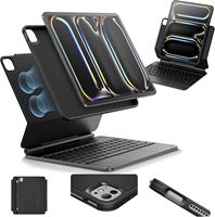 Clavier Magique Détachable Personnalisé OEM pour iPad Pro 11 M5 M4, Moule Privé, Support pour Crayon, Connecteur Intelligent MK018