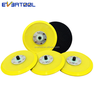 EVERTOOL OEM 5 Zoll 125mm Yellow Backing Pad-Klett-Polier-Schleif pad Auto polierer Backup-Platte - Product Image 1