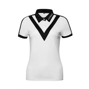 Golf Lady Mặc Phụ Nữ Quần Áo Golf Ladies T Áo Sơ Mi Tùy Chỉnh POLO Áo Sơ Mi