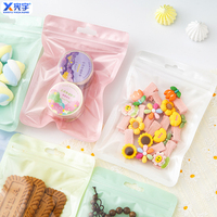 En stock, sacs refermables à fermeture éclair colorés en forme de macarons, résistants à l'humidité, de qualité alimentaire, pour bijoux, cadeaux, cosmétiques