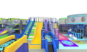 Qiaoqiao Centro de Entretenimiento Interactivo Personalizado de 9000 m², <span class=keywords><strong>Castillo</strong></span> Inflable para Niños, Equipo Comercial para Parques Infantiles Interiores - Product Image 3