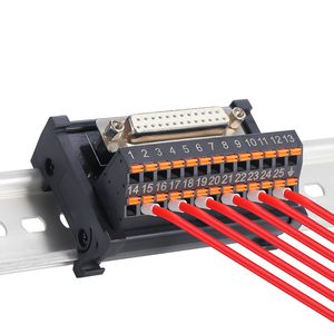 Bloque de terminales dividido ENMG, placa de cableado de conector macho-hembra, tira de terminales PLC, puerto serie de 25 pines y 44 Pines, 9 núcleos - Product Image 5