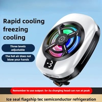 Radiateur de refroidissement numérique à semi-conducteurs pour téléphone portable avec clip arrière, idéal pour le streaming en direct et les jeux, compatible iPhone 16