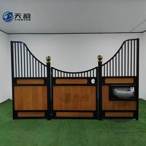 Establos Prefabricados para <span class=keywords><strong>Caballos</strong></span> <span class=keywords><strong>de</strong></span> Alta Resistencia con Techo, Cobertizo para <span class=keywords><strong>Caballos</strong></span> con Estructura <span class=keywords><strong>de</strong></span> Acero Galvanizado en Caliente para Uso en Granjas - Product Image 2