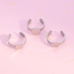 Stainless Steel Round Geometric <b>Ring</b> Unisex Fashion Jewelry Gift Accessory - Product Image 4