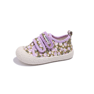 Zapatos de Lona con Estampado Floral para Niñas, Zapatos Casuales de Primavera y Otoño para Niños, Zapatos Escolares de Algodón con Diseño Floral para Bebés - Product Image 5