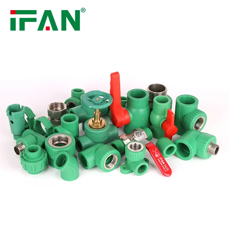 IFAN Customization Korea Hyosung Raw Materials 20-110mm Ppr Fittings Ppr Elbow Fittings Ppr Pipe Fitting