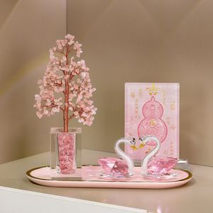 <b>Crystal</b> Swan Money <b>Tree</b> Treasure Bowl High-end Gift Home Decoration Entrance Hall Living Room Ornament New - Product Image 2