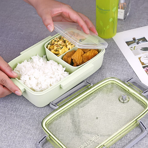 Portable En Plastique Déjeuner Récipient de Nourriture de Pique-Nique Camping <span class=keywords><strong>Micro</strong></span>-ondes Cuisine Vaisselle <span class=keywords><strong>Hermétique</strong></span> boîtes De Rangement - Product Image 4