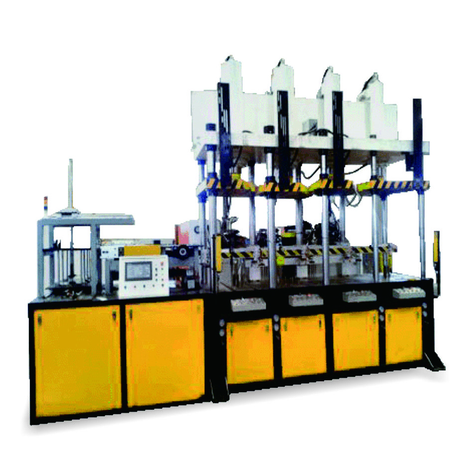 Filter Shell Deep Draw Process Automatic Hydraulic Multi Station Press With Progressive Dies
