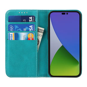 Funda adecuada para iPhone 16, funda para iPhone 17 Pro con textura de piel de becerro, funda protectora de cuero con tapa magnética fuerte para 16 Plus - Product Image 2