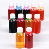 35 couleurs haute concentration à basse température colorant d'immersion liquide à base d'eau pour la teinture du plastique en résine acrylique PMMA