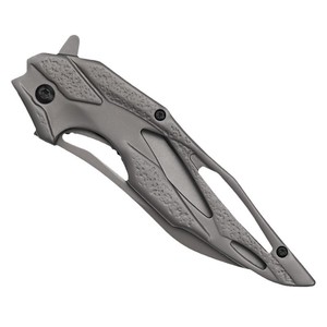 Couteau pliant à lame fixe en acier inoxydable 3Cr13 fourni par le fabricant, manche en alliage d'aluminium, longueur totale de 18 cm, couteau de combat - Product Image 4