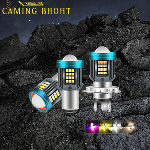 <span class=keywords><strong>H4</strong></span> Motor166 <span class=keywords><strong>Dual</strong></span> <span class=keywords><strong>Color</strong></span> 49 SMD Lamp Beam Led Motorfiets Spotlight Super Heldere Mini Laser Lens Retrofit/Upgrade Koplamp - Product Image 3