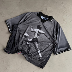 OEM Vintage <strong>Maradona</strong> Soccer Jersey Blokecore Oversized Football Jersey Custom Retro Player Print V-neck Mesh <strong>Shirt</strong> Bulk Supply - Product Image 1