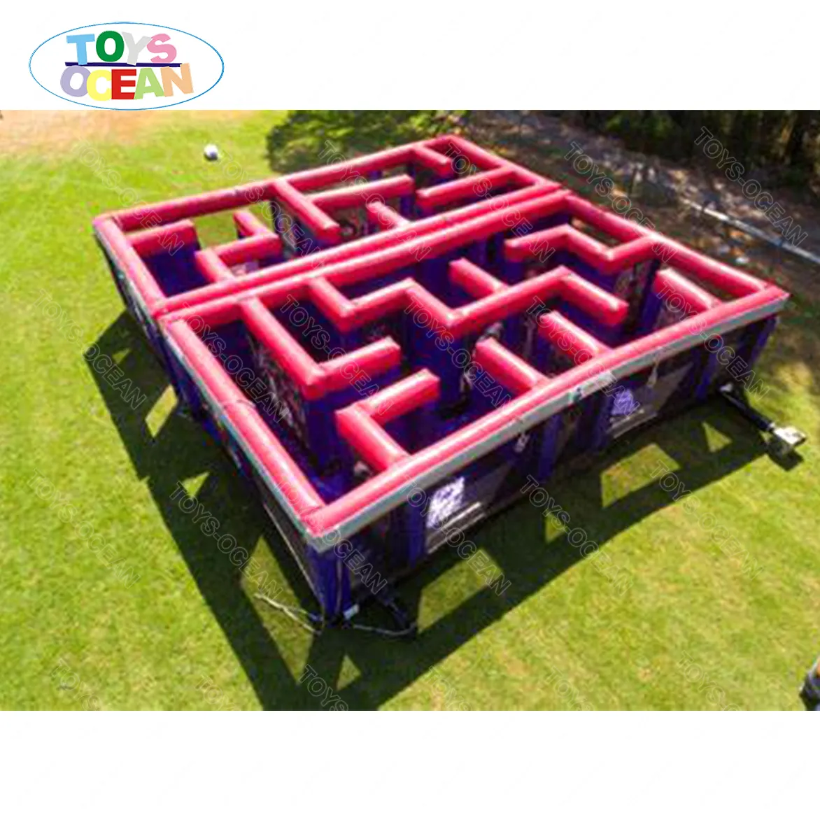 Amusement Shooting Tag Inflatable Obstacle Course Inflatable Maze Castle PVC