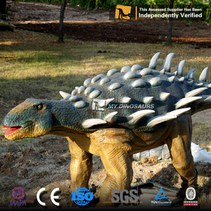Mi Dino-dinosaurio juegos vida tamaño Animatronic dinosaurio anquilosaurio para venta - Product Image 4