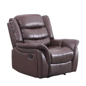 Воздушная кожаная ткань шоколадного цвета в европейском стиле, кресло для одного человека с функцией массажа