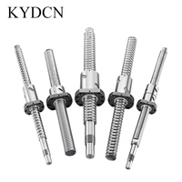 Kit de vis à billes SFU 32mm 40mm 50mm (SFU3205/SFU3220/SFU4005/SFU5010/SFU5050) avec écrou à bride simple et roulement d'axe robuste S55C CNC