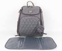 Sac à dos décontracté personnalisé en polyester pour bébé et maternité, sac à couches, sac à langer, sac de maman, peut être accroché à une poussette, pour les sorties, les courses et les excursions