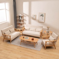 Massivholz Sessel Wohnzimmer Sofa Stuhl Freizeit Sofa Set