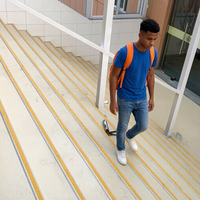 Profilé de nez de marche en aluminium PVC pour carrelage céramique, bande décorative moderne en métal, accessoires de revêtement de sol, directement de l'usine