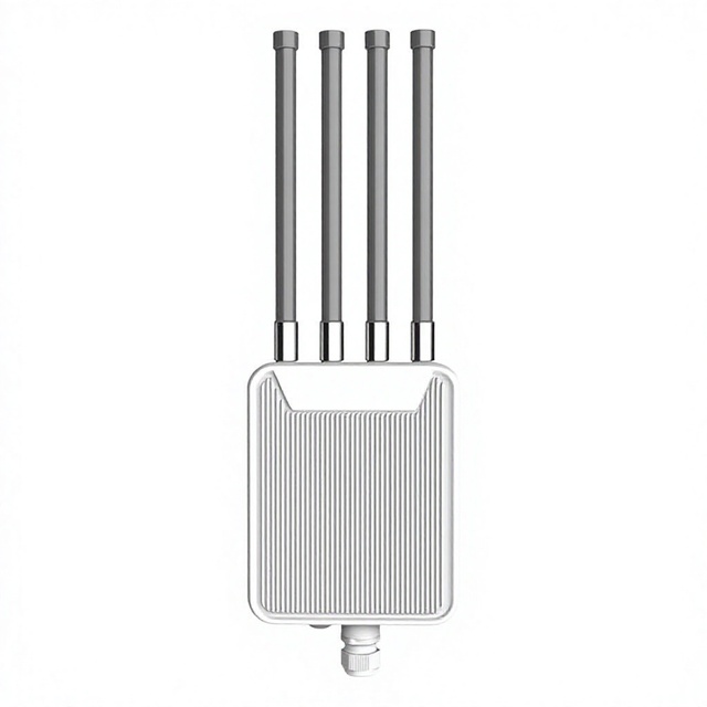 Outdoor Wireless Router AP High-Power Wi-Fi 6 Dual-Band AX3000 Repeater Lightning Protection PoE Power Supply IP67 Waterproof
