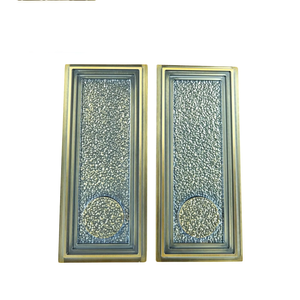 Manija de palanca moderna de aluminio tallado estilo chinoiseré para puerta doble de madera maciza con vidrio expuesto, duradera para hoteles y salas de conferencias - Product Image 1