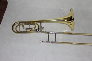 Trombón bajo de afinación oriental con deslizador, tono Bb/F, campana de latón y deslizador de cuproníquel - Product Image 3