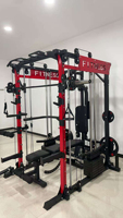 Rack de musculation Smith, équipement de fitness pour la maison et usage commercial, appareil multifonctionnel complet pour squats et développés couchés