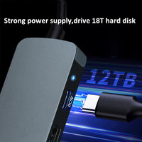 Concentrador USB Portátil con Precio de Fábrica, Transmisión de Datos de Supervelocidad, Estación de Acoplamiento USB C 5 en 1 con Fuente de Alimentación
