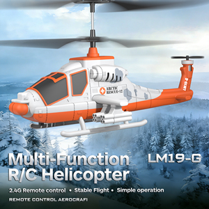 Nuevo Helicóptero RC SJY-LM19-G de Rescate Polar, 3 Canales, 3 Modos de Velocidad, Naranja y Blanco, Juguete Educativo Científico Mecánico - Product Image 3