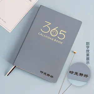 Página de impresión personalizada Día Diario 365 Planificador de días Cubierta suave Planificador de objetivos de negocios Cuaderno Agenda 2024
