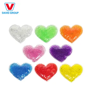 Reusable Gel Beads Hot Cold Pack Heart Shape Gel Pearls Ice Pack For Body Pain Relief