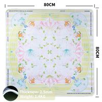 Tapis de Mahjong Portable Antidérapant en Terre de Diatomée, Imperméable, Absorbant les Chocs et Réduisant le Bruit, Idéal pour les Jeux en Voyage et en Extérieur