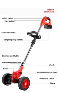 Cortacésped a Batería con Altura Ajustable H04, Recortadora de Césped Inalámbrica con Control Remoto, Cortacésped de Giro Cero - Product Image 3