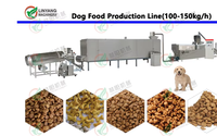 Machine extrudeuse de nourriture pour chiens de capacité personnalisée 100-150 kg/h, machine à fabriquer des granulés pour chats