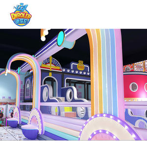 Aire de jeux intérieure douce sur le thème Morandi pour enfants Diapositives de parc de jeux pour enfants Équipements de jeu Mousse pour clubs Jouer cafés - Product Image 1